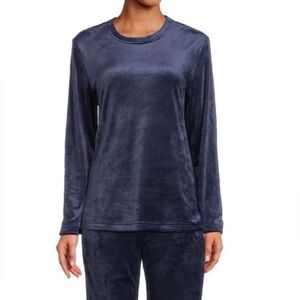 UGG Women's Velvet Blue Midnight fleece top size large NWT loungewear comfy
